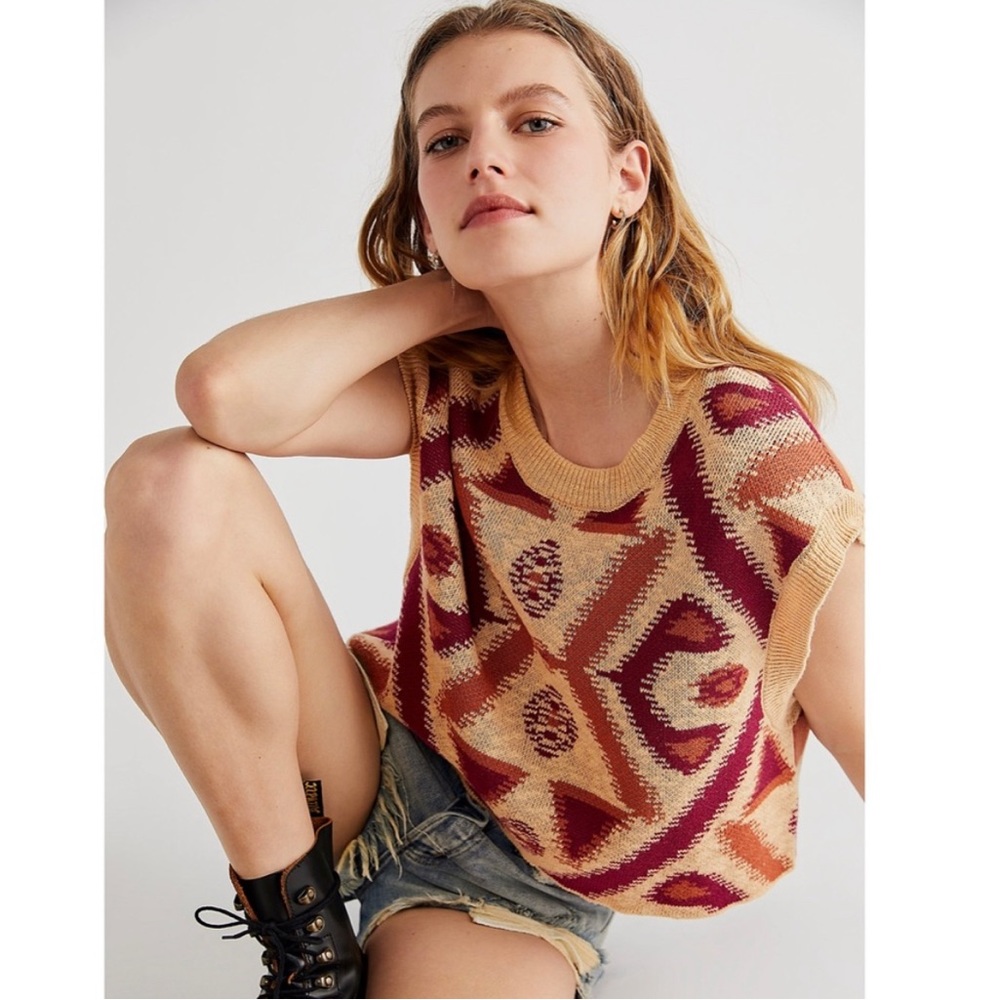 Free People Cyprus Sweater Vest